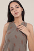 Patterned jacquard reversible asymmetric top